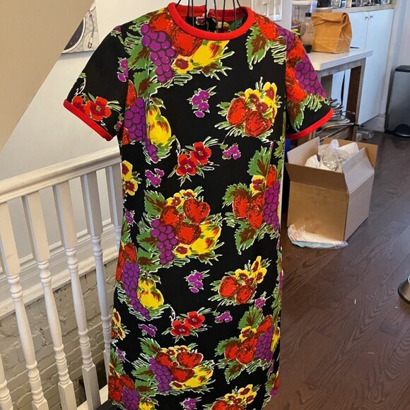 Vintage Poly Fruits and Flowers Dress - Picture 7 of 11